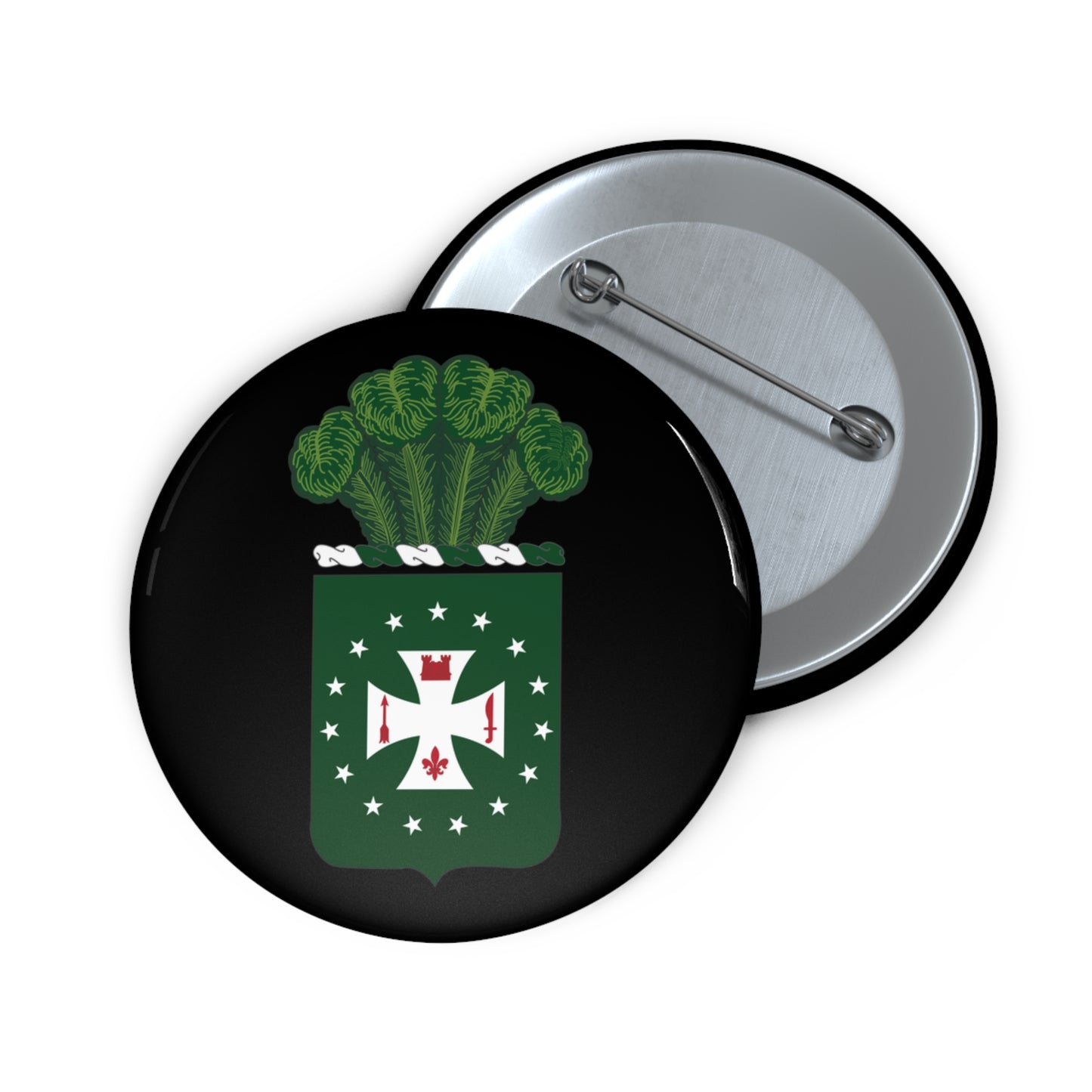 Custom Pin Buttons - COA - 4th Infantry Regiment