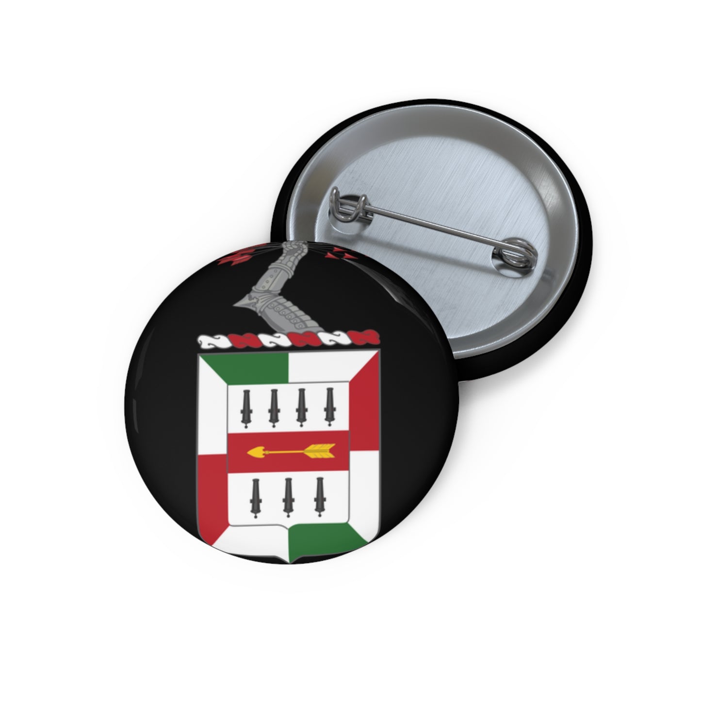 Custom Pin Buttons - COA - 5th Infantry Regiment