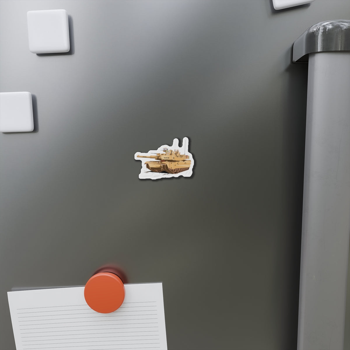 Tank Die-Cut Magnets - M1A1 - Abrams Tank