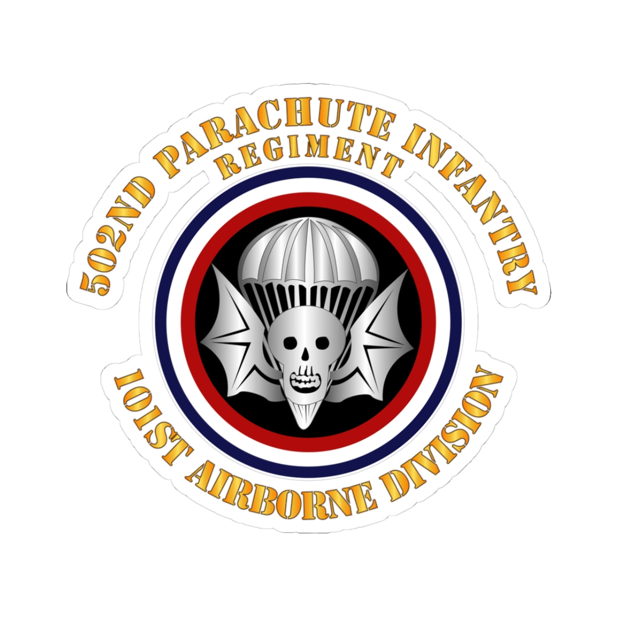 Kiss-Cut Stickers - Army - 502nd PIR - 101st Airborne Division