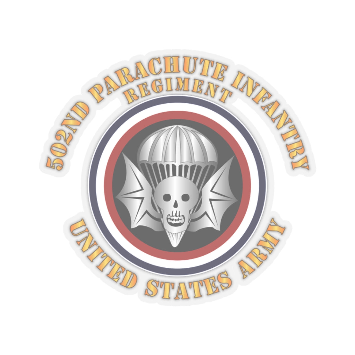 Kiss-Cut Stickers - Army - 502nd PIR - US Army