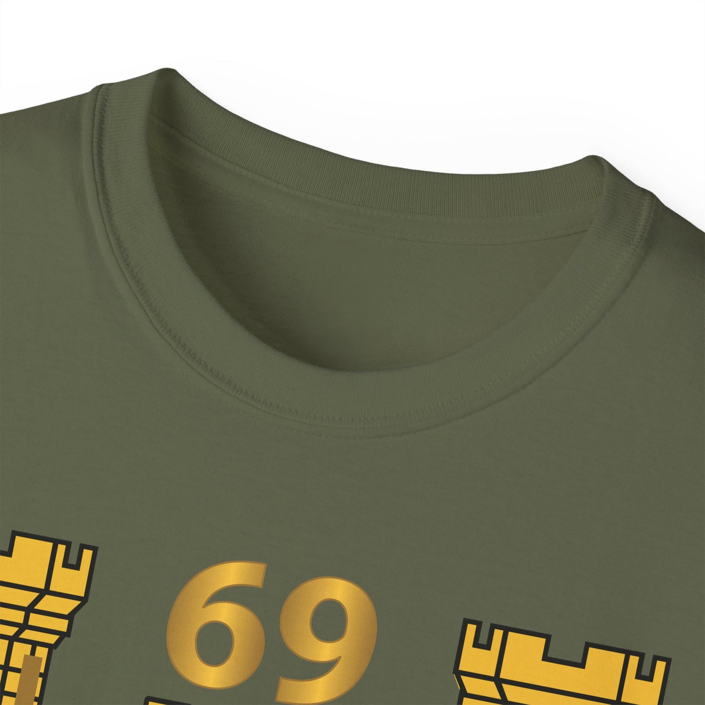 Unisex Ultra Cotton Tee - Army - 69th Engineer Battalion - ENG Branch - Vietnam Veteran X 300