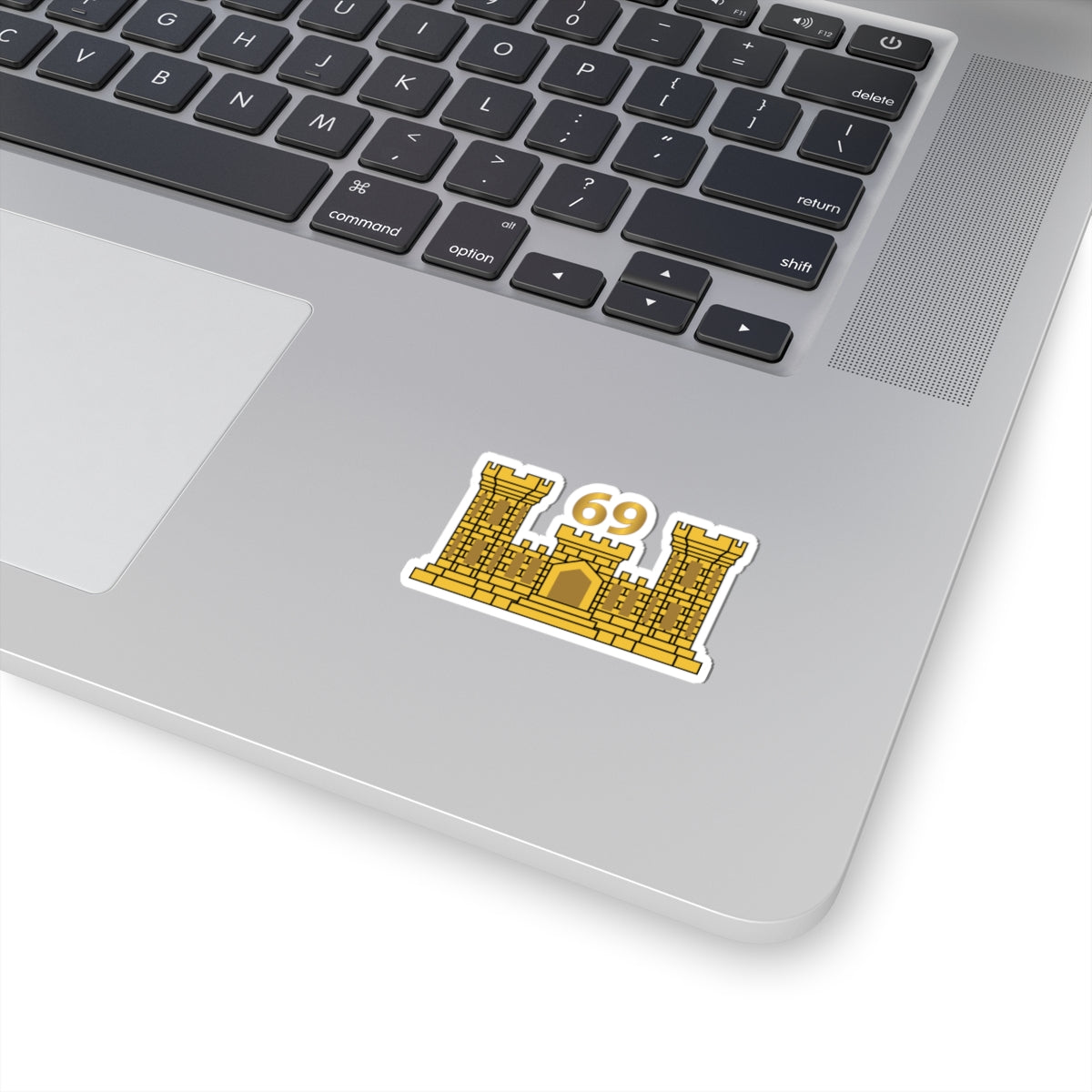 Kiss-Cut Stickers - Army - 69th Engineer Battalion - ENG Branch wo Txt X 300