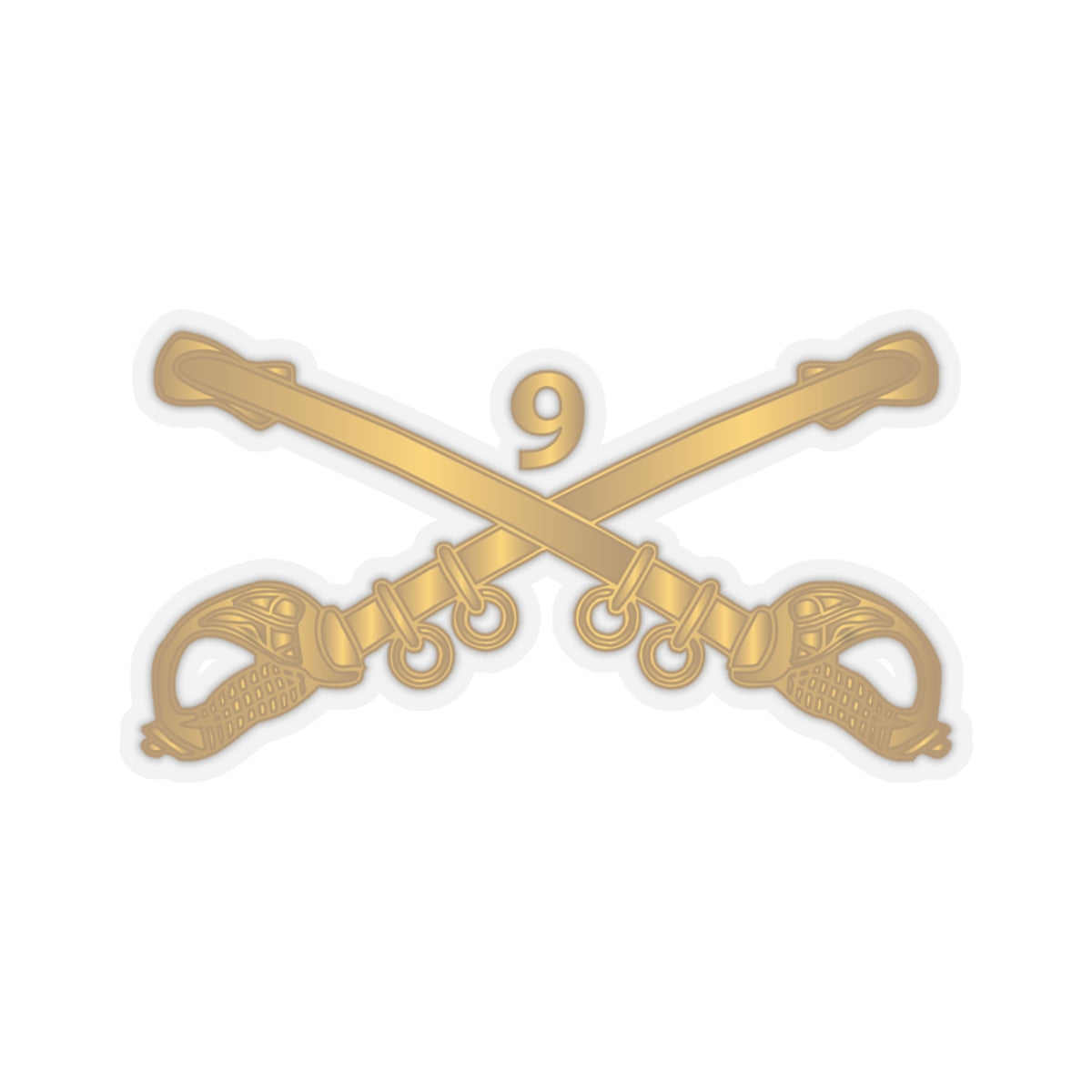 Kiss-Cut Stickers - Army - 9th Cavalry Branch wo Txt