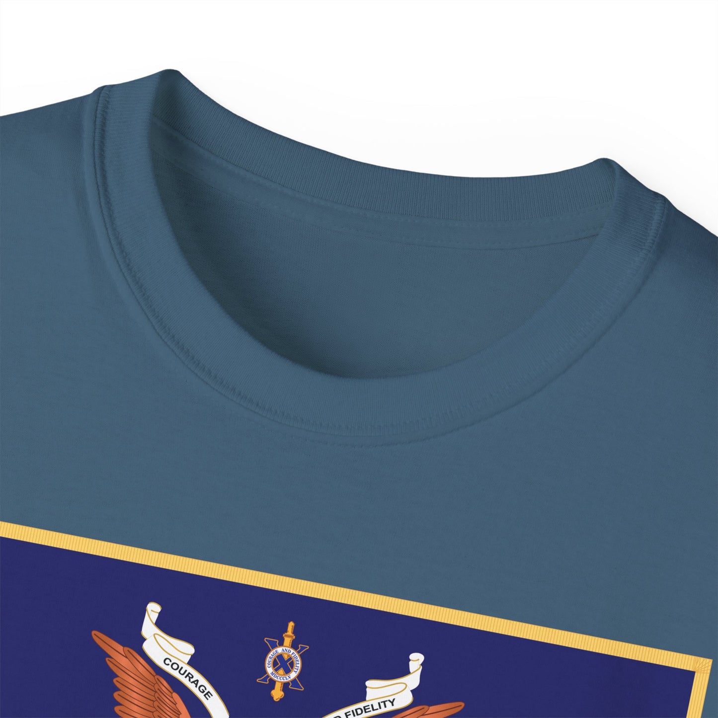Unisex Ultra Cotton Tee - Regimental Colors - 10th Infantry Regiment X 300