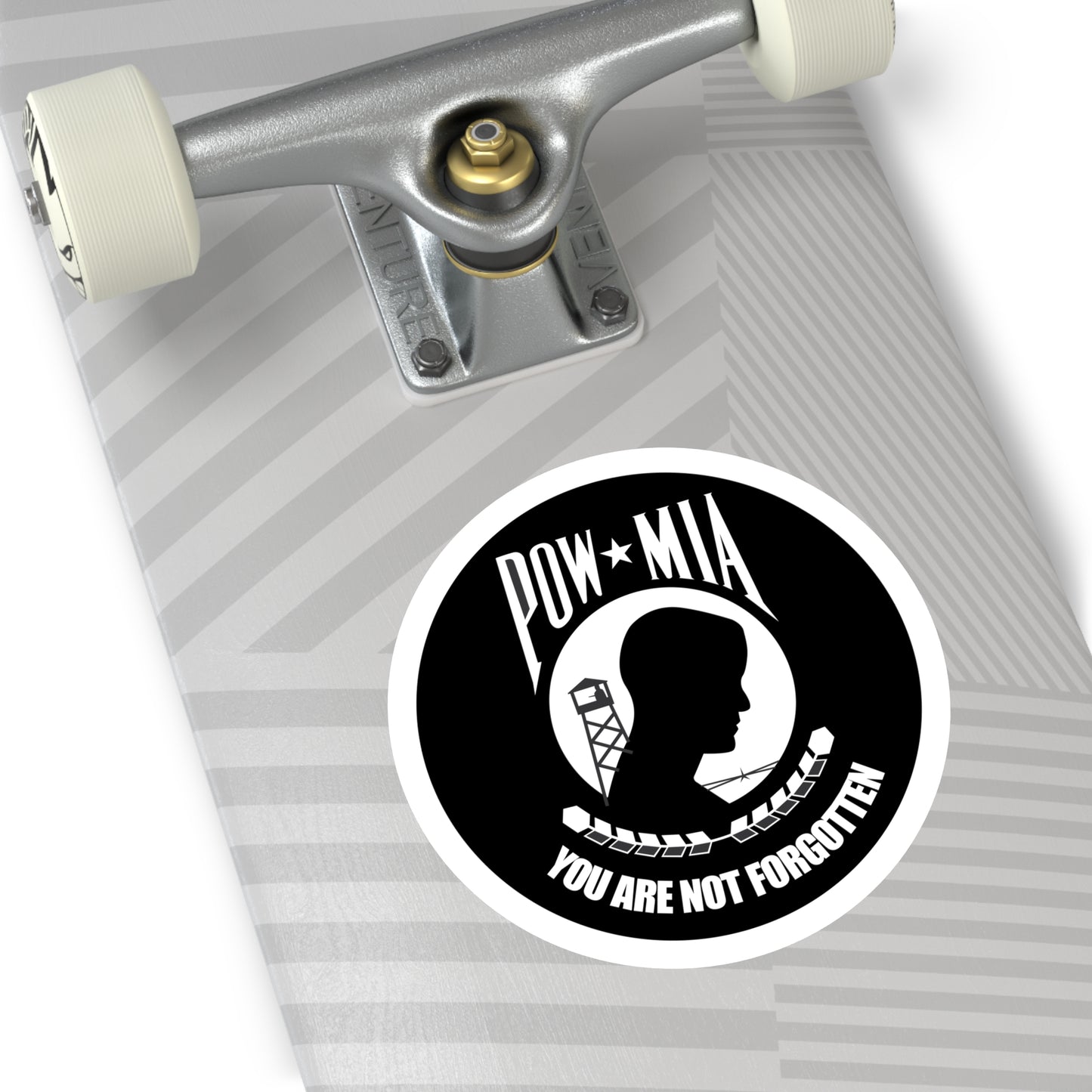 Round Stickers, Indoor\Outdoor POW/MIA Stickers - You Are Not Forgotten!