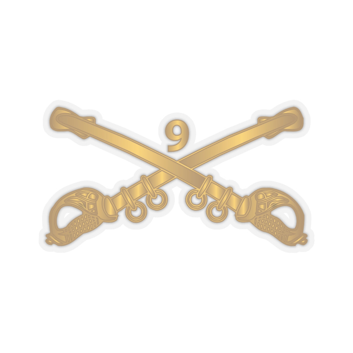 Kiss-Cut Stickers - Army - 9th Cavalry Branch wo Txt