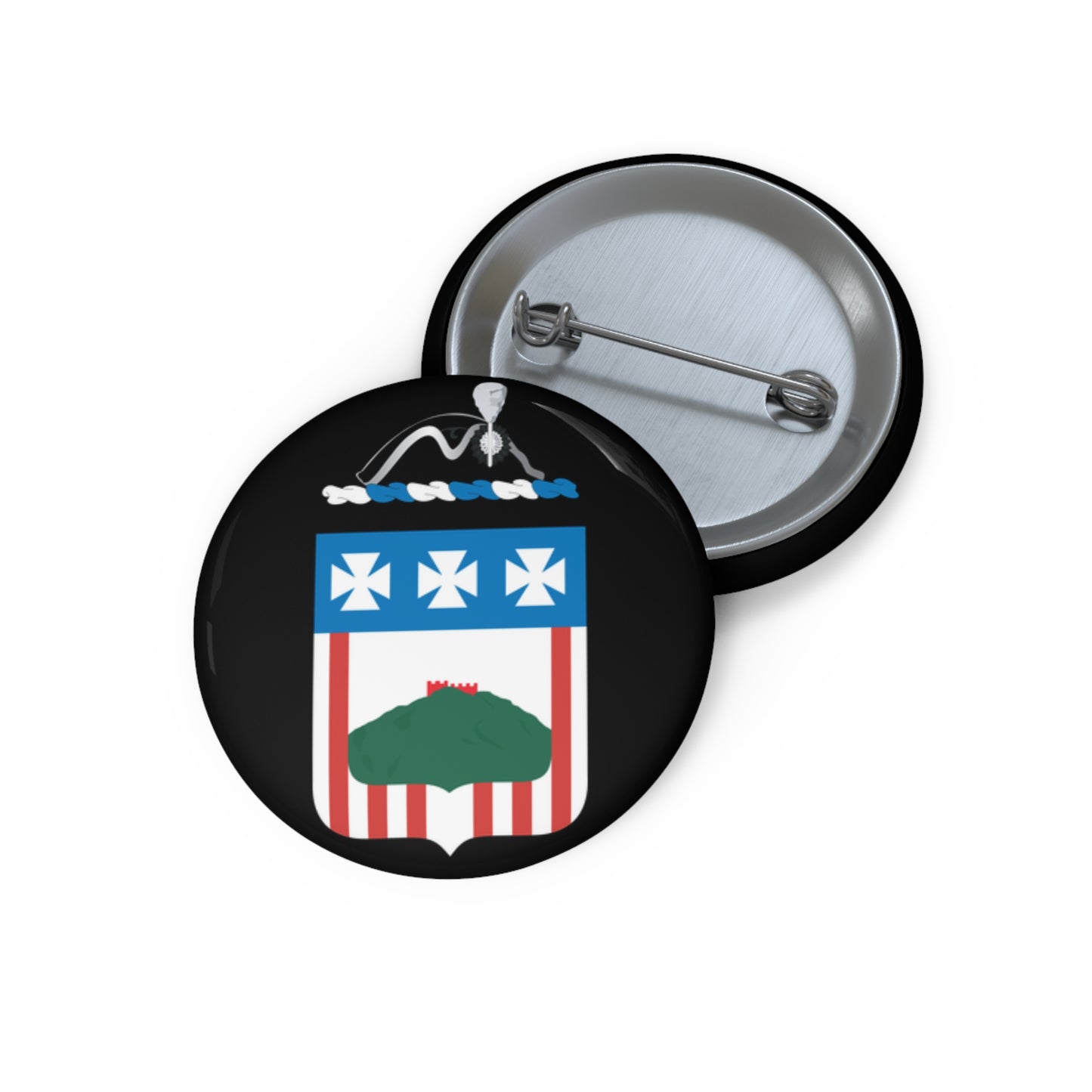 Custom Pin Buttons - COA - 3rd Infantry Regiment