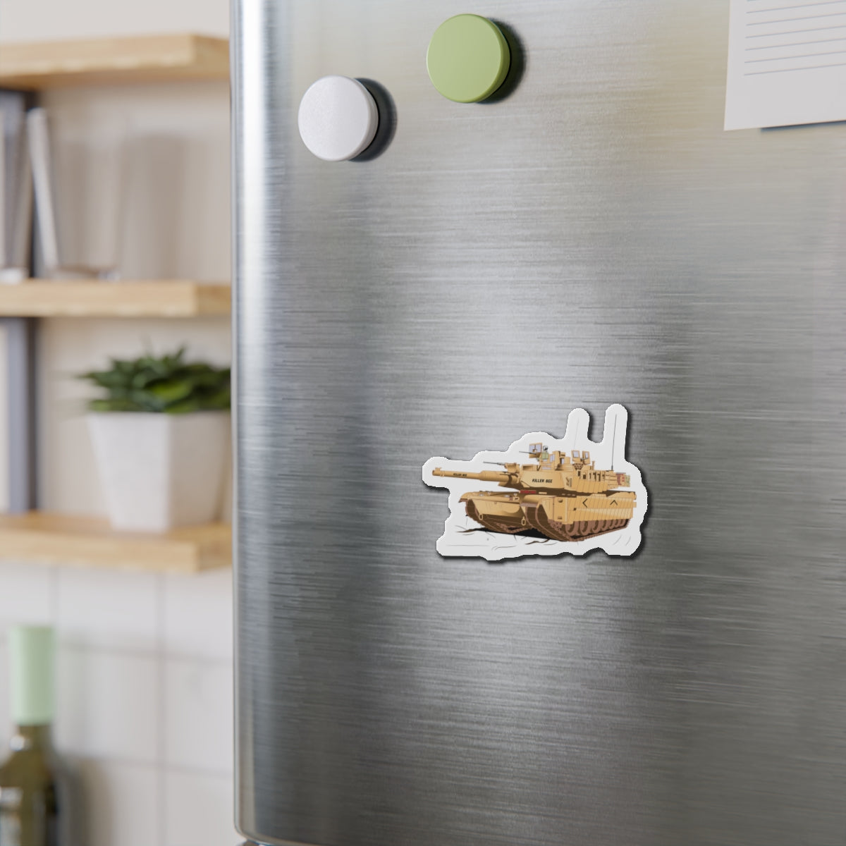 Tank Die-Cut Magnets - M1A1 - Abrams Tank