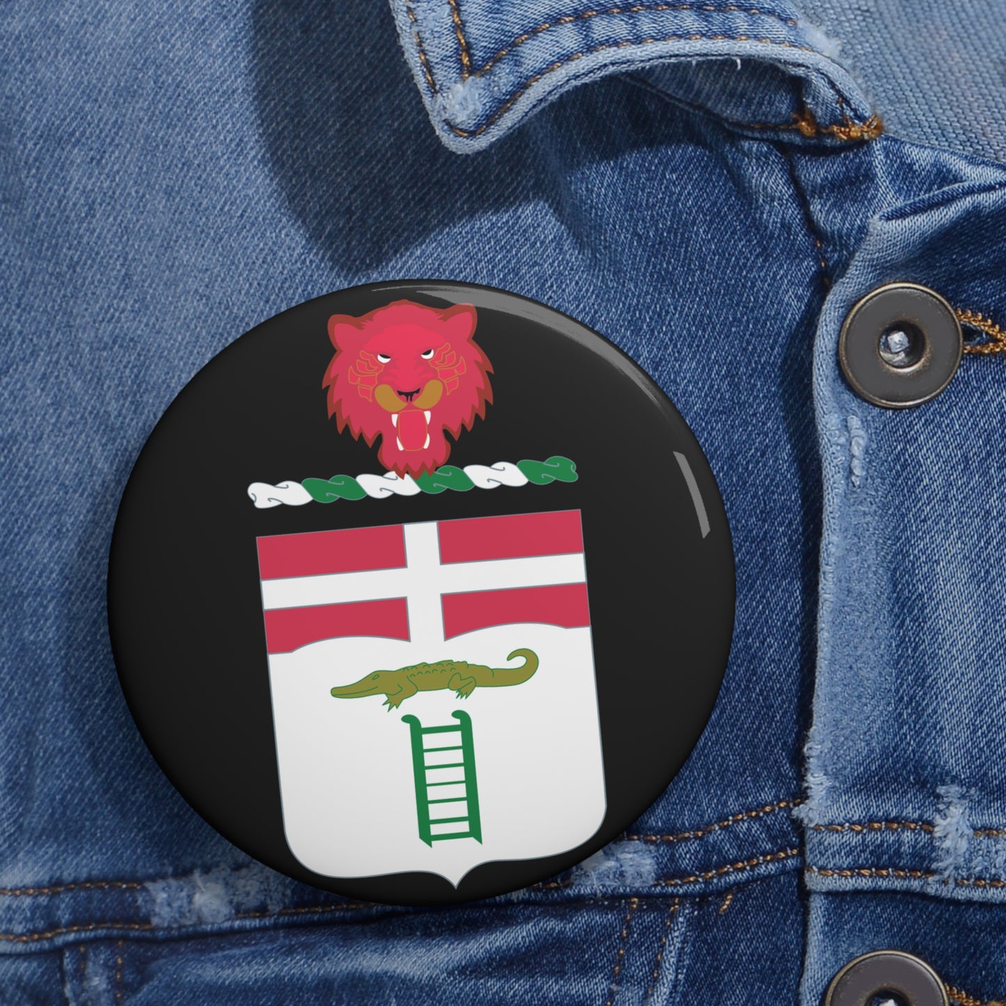 Custom Pin Buttons - COA - 6th Infantry Regiment