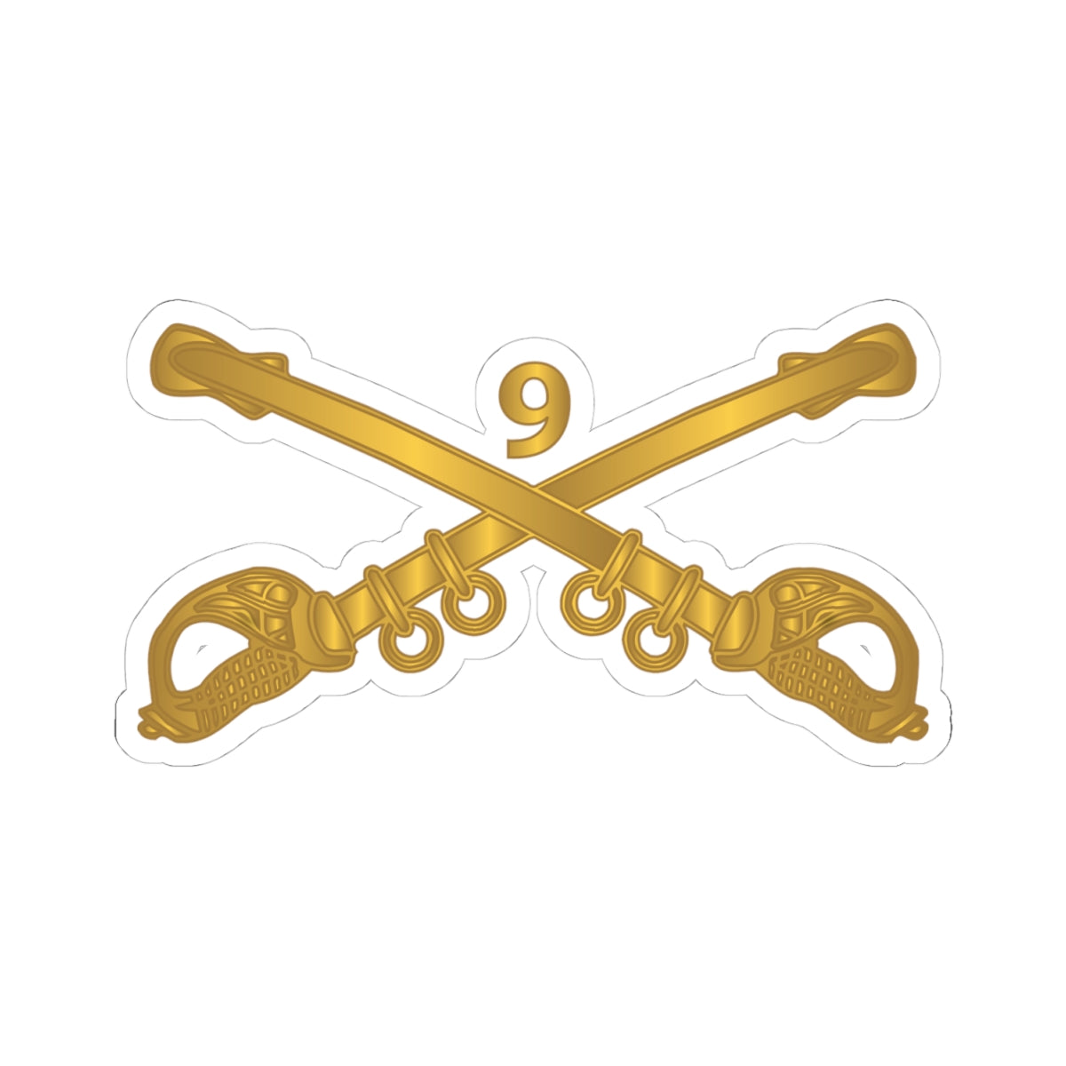 Kiss-Cut Stickers - Army - 9th Cavalry Branch wo Txt