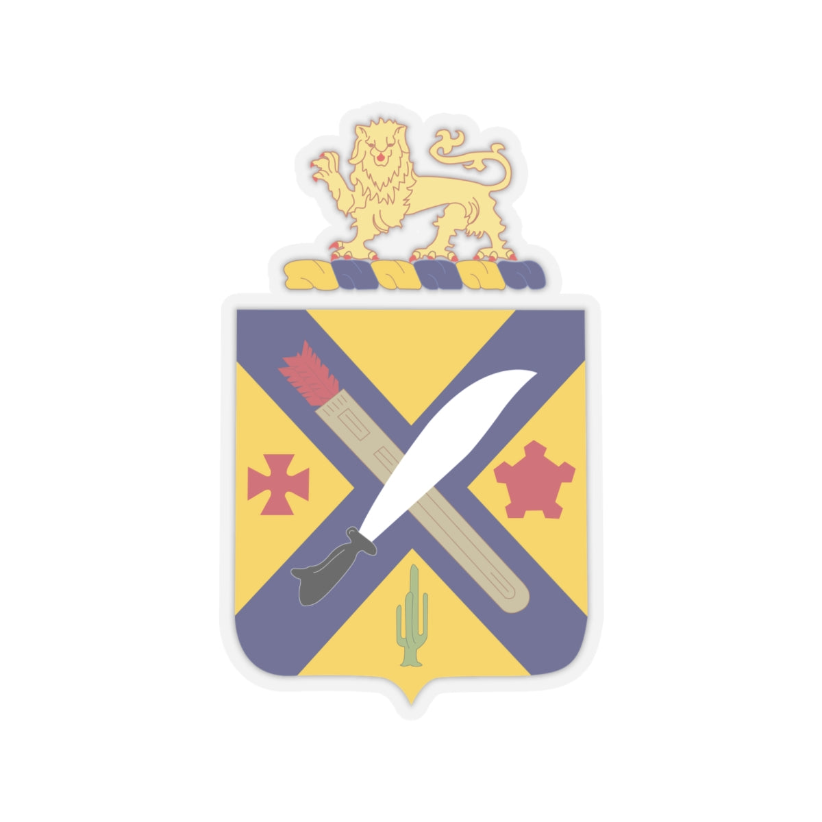 Kiss-Cut Stickers - COA - 2nd Infantry Regiment