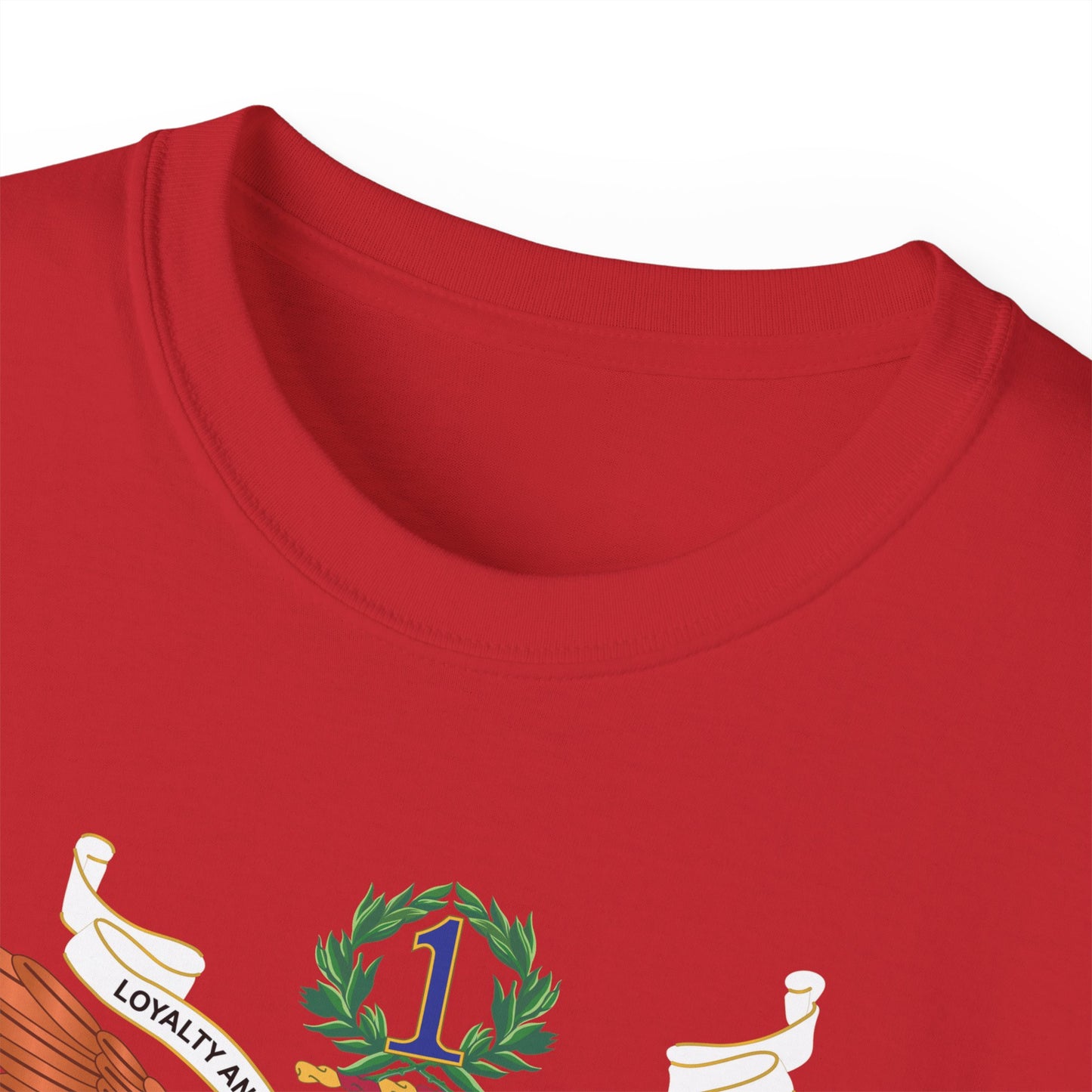 Unisex Ultra Cotton Tee - Army - Regimental Colors - 1st Infantry Regiment X 300
