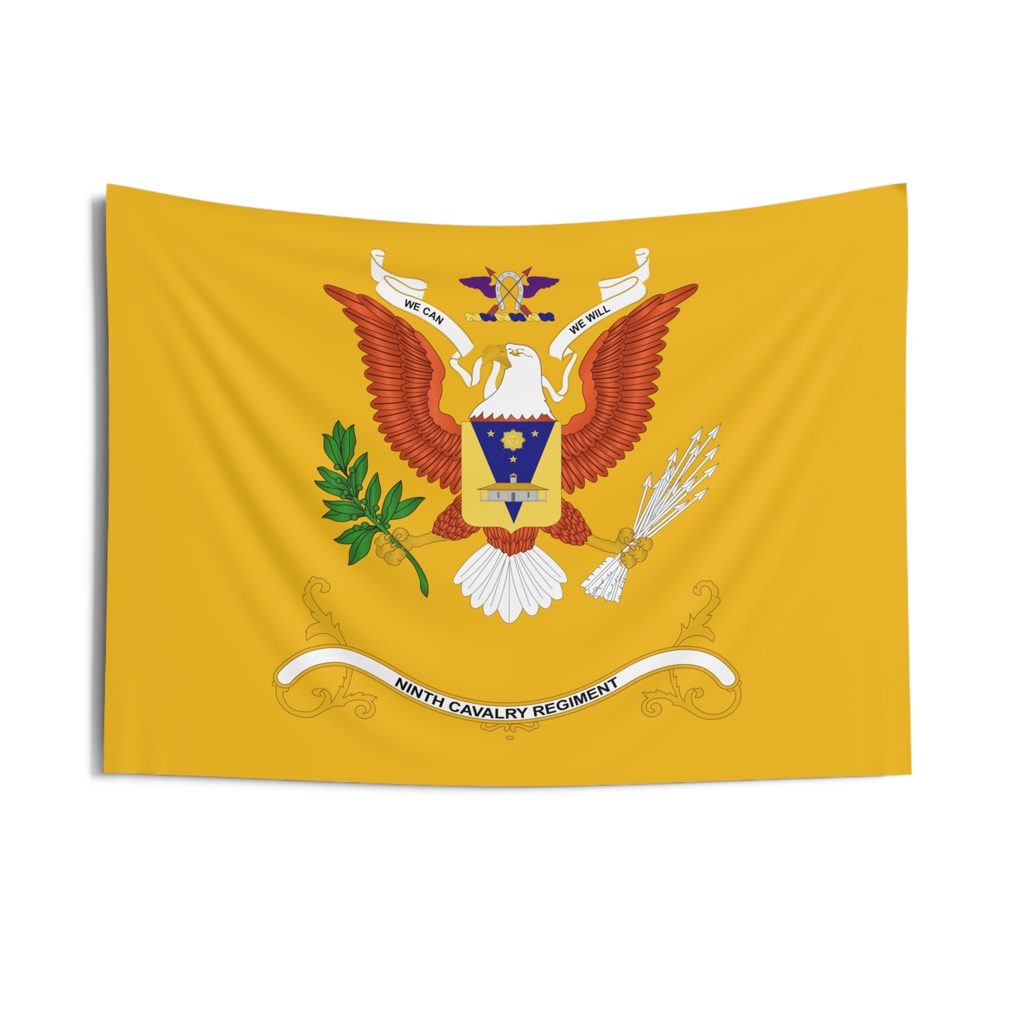 9th Cavalry Regiment and Buffalo Soldiers Cavalry Regiment Wall Tapestry