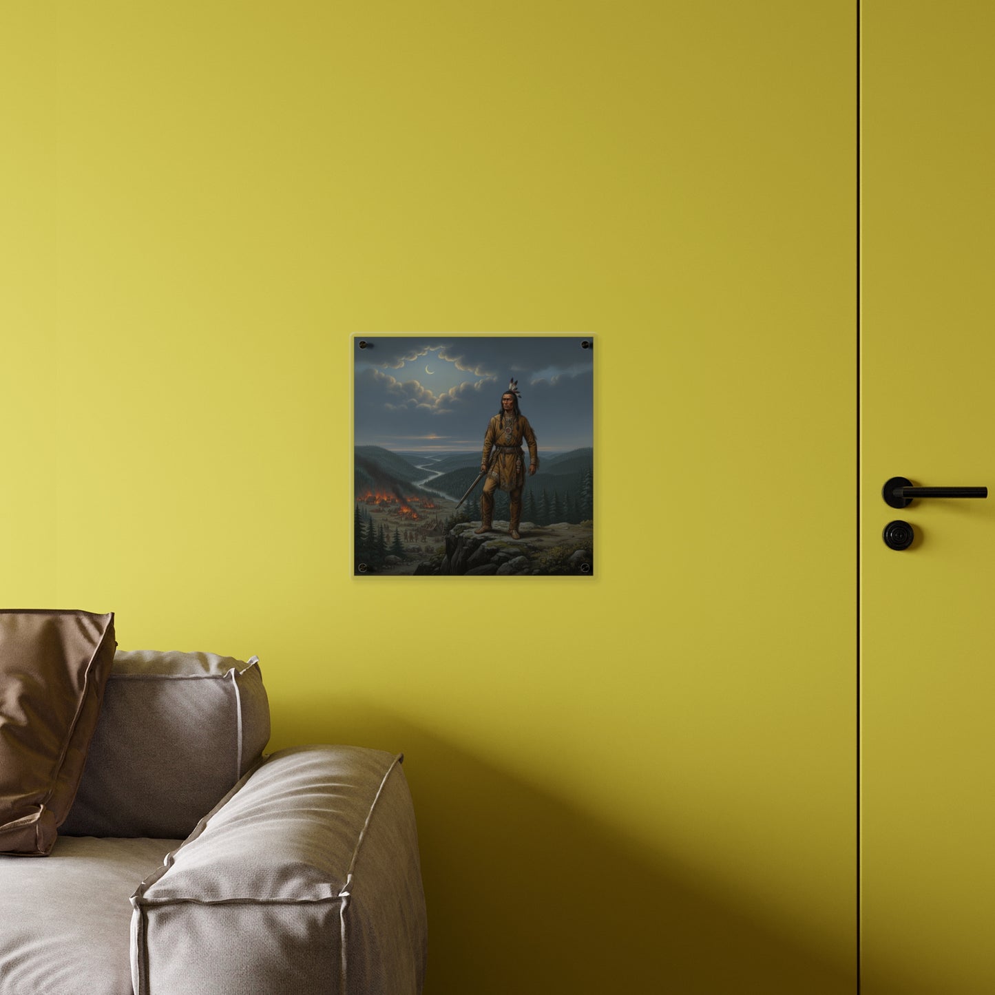 Acrylic Wall Art Panel - The Last Mohican