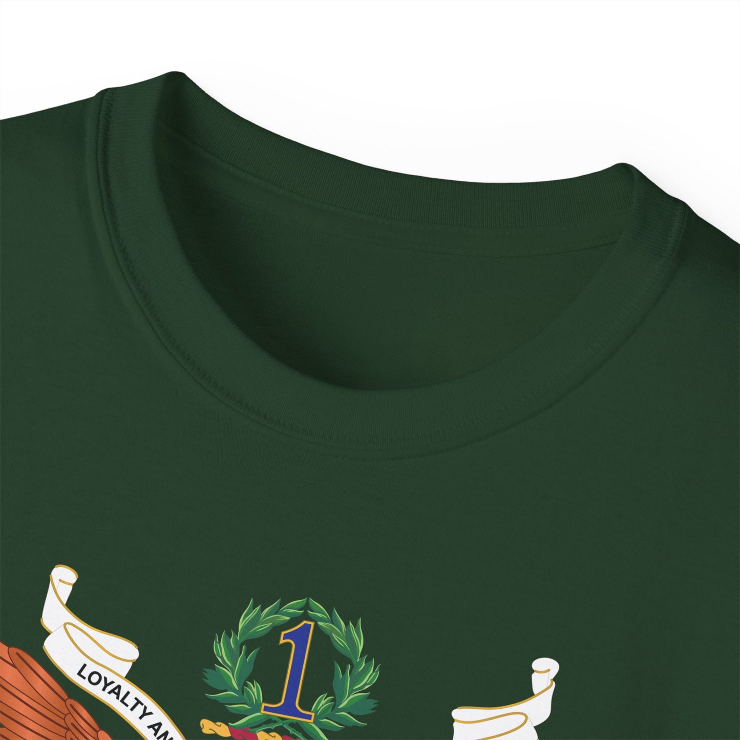 Unisex Ultra Cotton Tee - Army - Regimental Colors - 1st Infantry Regiment X 300