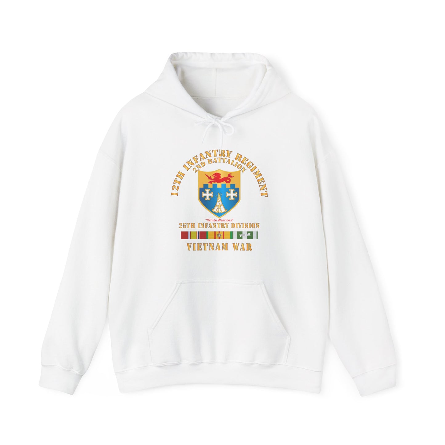 Unisex Heavy Blend™ Hooded Sweatshirt - Army - 2nd Bn 12th Inf w 25th Infantry Division VN Svc Ribbons X 300