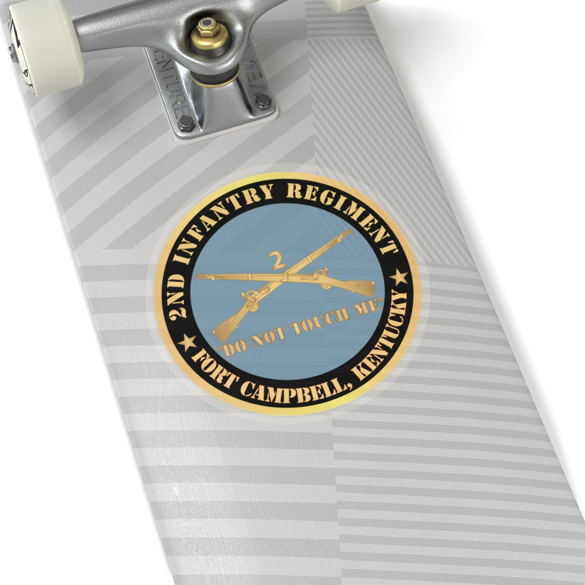 Kiss-Cut Stickers - Army - 2nd  Infantry Regiment Branch - Do Not Touch Me - Fort Campbell, KY