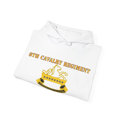 Unisex Heavy Blend™ Hooded Sweatshirt - Army - 8th Cavalry Regiment