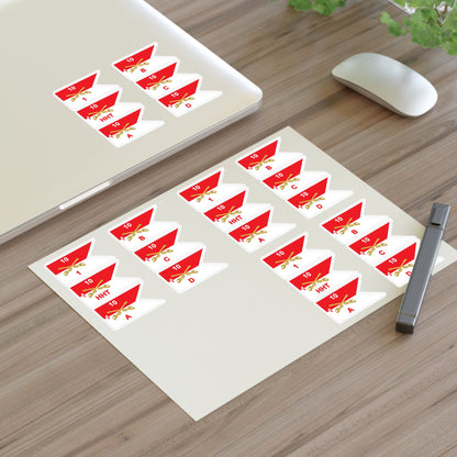 Military Sticker Sheets, 1st Squadron, 10th Cavalry Regiment with All Troop Guidons, Army Decals, Patriotic Stickers, Laptop Decals, Vehicle
