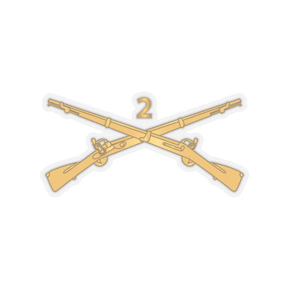 Kiss-Cut Stickers - Army - 2nd Infantry Regiment Branch - wo Txt