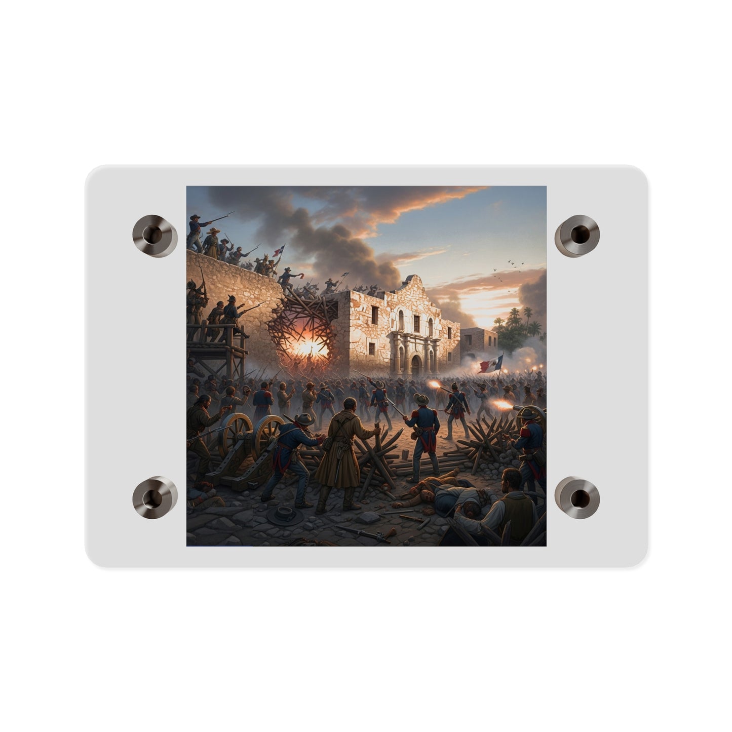 Acrylic Wall Art Panel - Battle of the Alamo