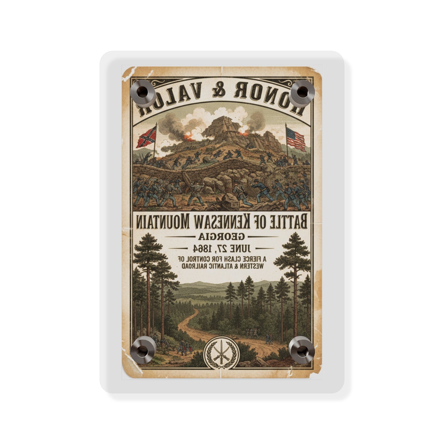 Acrylic Wall Art Panel - Battle of Kennesaw Mountain