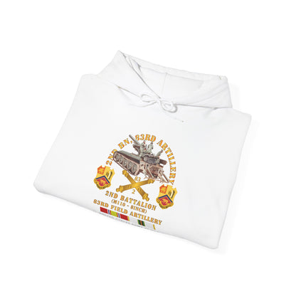 Unisex Heavy Blend™ Hooded Sweatshirt - Army - 2nd Bn 83rd Artillery w M110 - Babenhausen Germany w COLD SVC
