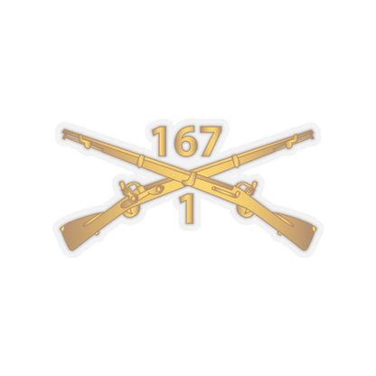 Kiss-Cut Stickers - Army - 1st Bn, 167th Infantry - Inf Branch wo Txt X 300