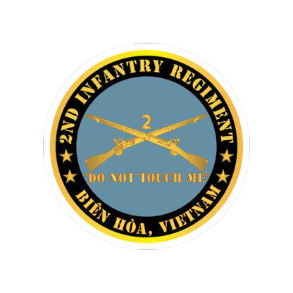 Kiss-Cut Stickers - Army - 2nd  Infantry Regiment Branch - Do Not Touch Me - Bien Hoa, Vietnam