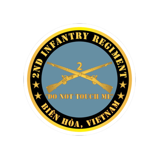 Kiss-Cut Stickers - Army - 2nd  Infantry Regiment Branch - Do Not Touch Me - Bien Hoa, Vietnam