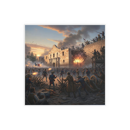 Indoor and Outdoor Silk Posters - Battle of the Alamo