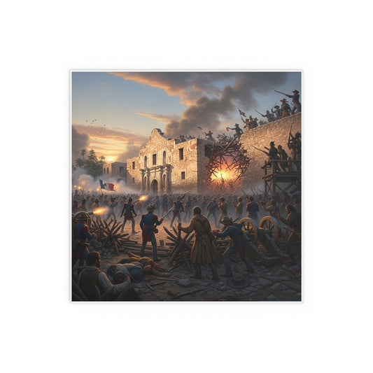 Indoor and Outdoor Silk Posters - Battle of the Alamo