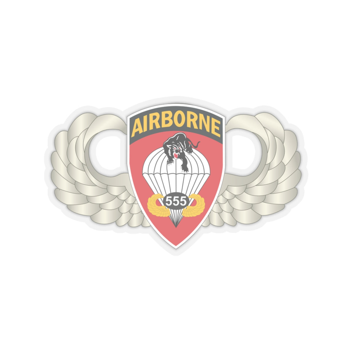 555th Parachute Infantry Battalion SSI sticker