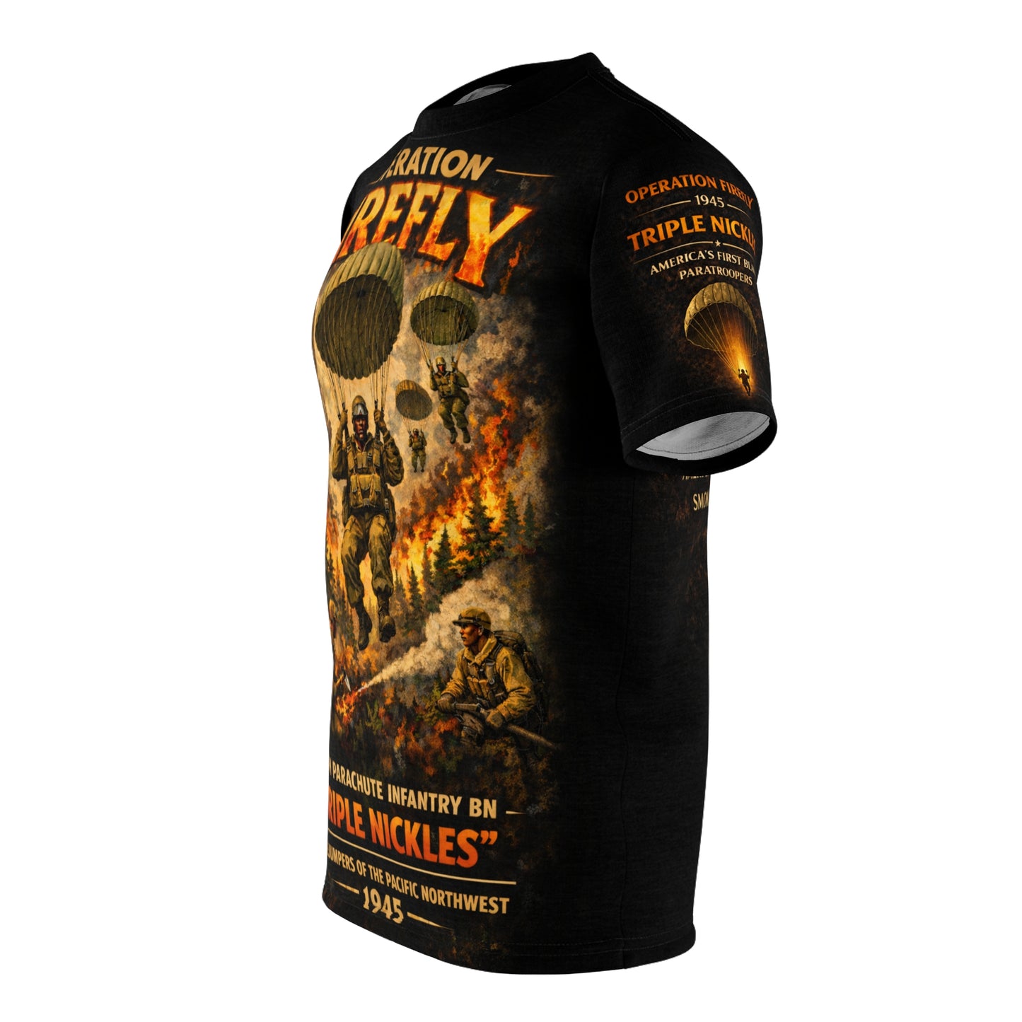 555th Parachute Infantry Battalion "Into the Fire" Tribute Tee