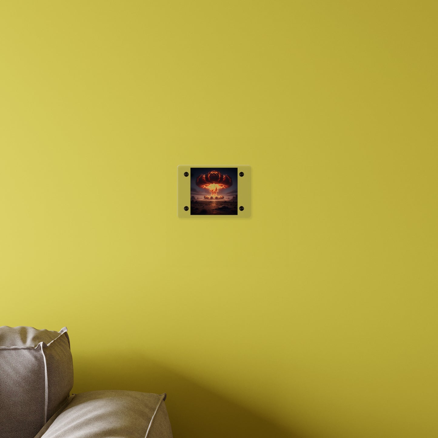 Acrylic Wall Art Panel - Atomic Blast in the desert