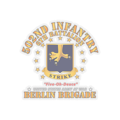 Kiss-Cut Stickers - Army - 6th Battalion 502nd Infantry - Berlin Brigade X 300