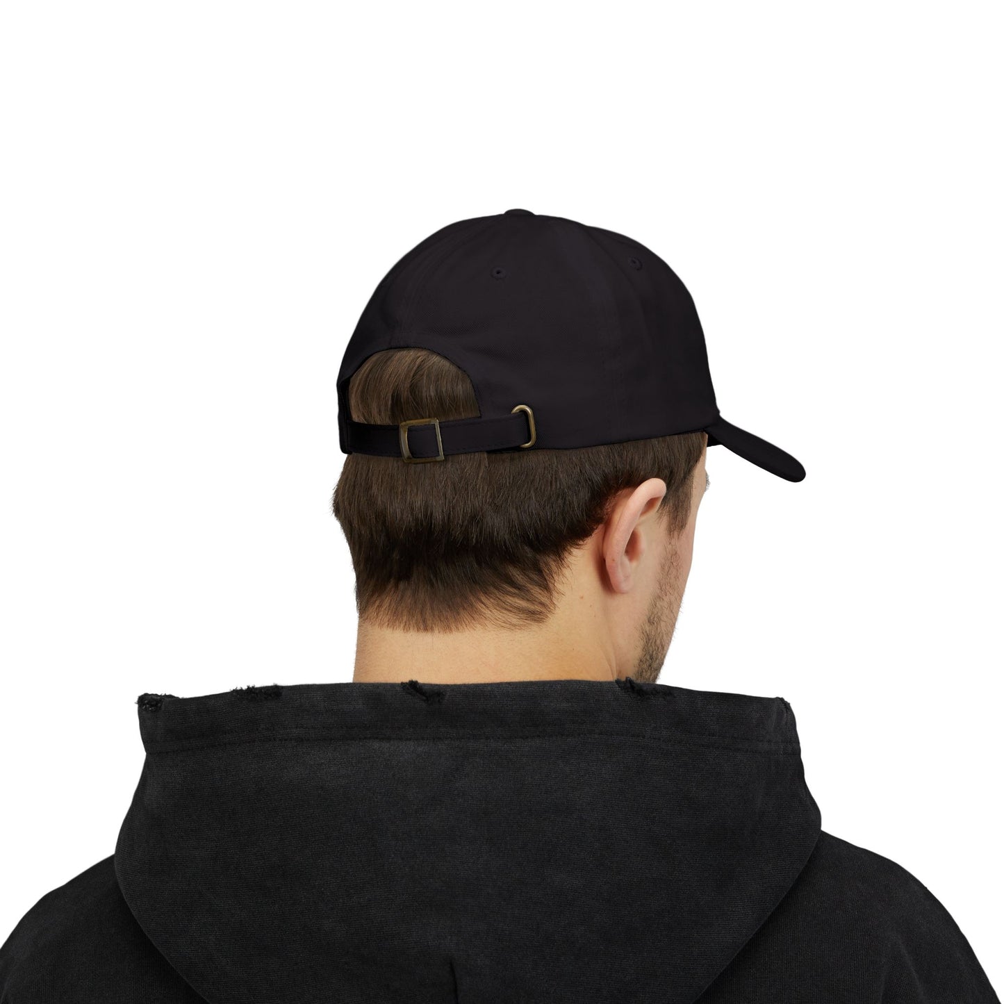 Hat - Classic Dad Cap American Flag with Police Blue Stripe and Badge