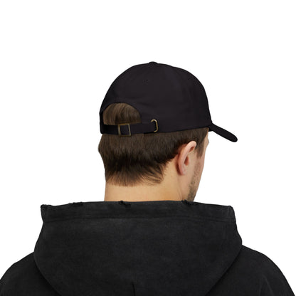 Hat - Classic Dad Cap American Flag with Police Blue Stripe and Badge