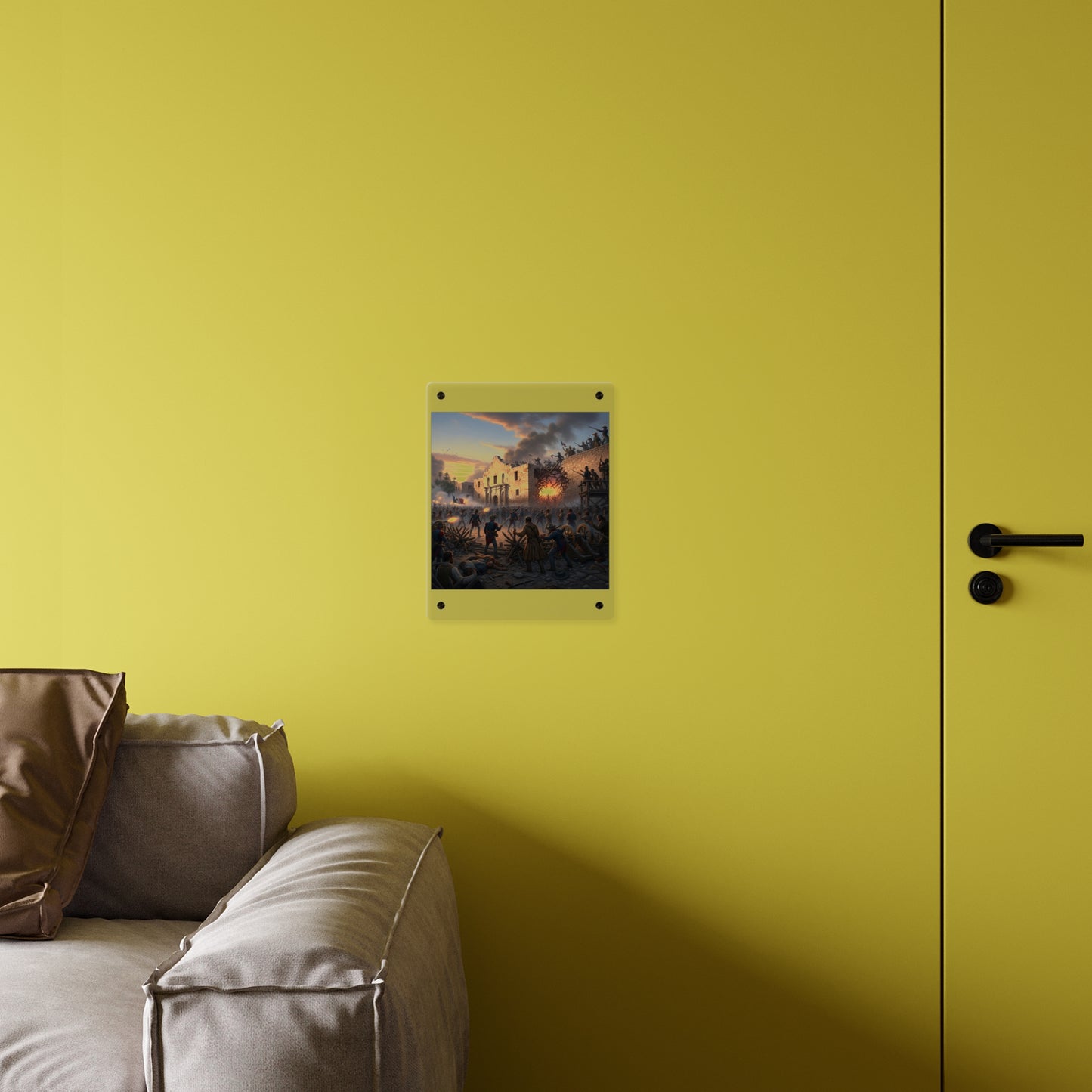 Acrylic Wall Art Panel - Battle of the Alamo