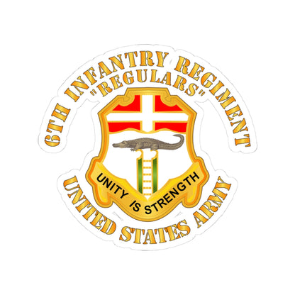 Kiss-Cut Stickers - Army - 6th Infantry Regiment - Regulars