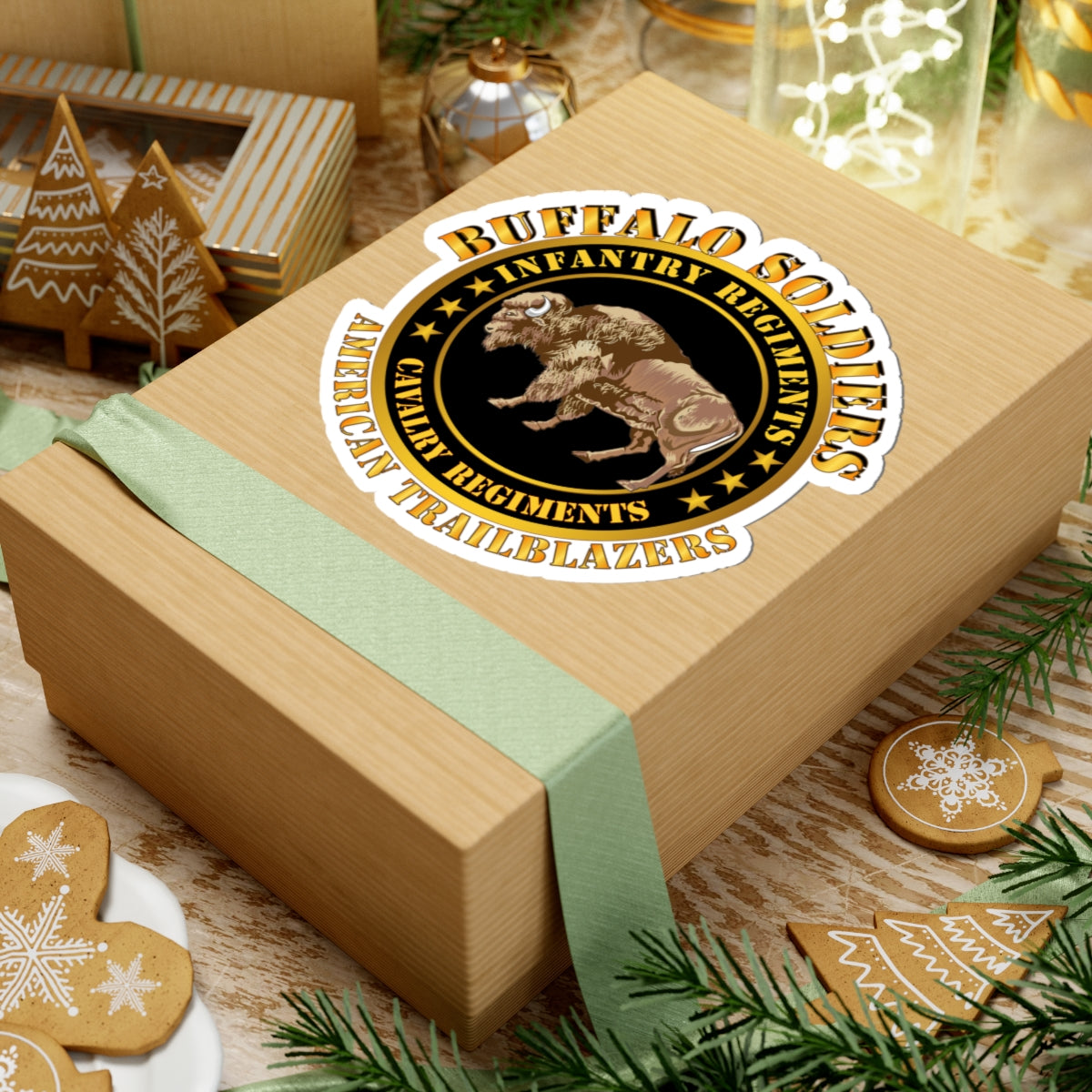 Kiss-Cut Stickers - Army - Buffalo Soldiers - Infantry - Cavalry Regiments