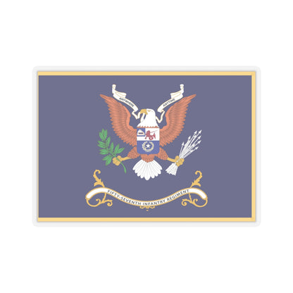 Kiss-Cut Stickers - Army - Regimental Colors - 57th Infantry Regiment  - ANYWHERE, ANYTIME Flag w Fringe X 300