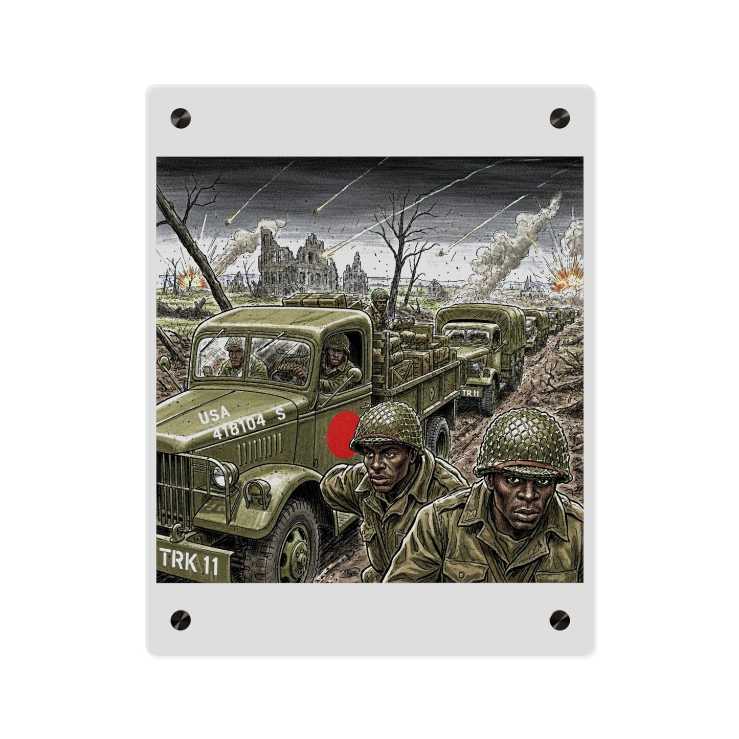 Acrylic Wall Art Panel - RedBall Express w RB