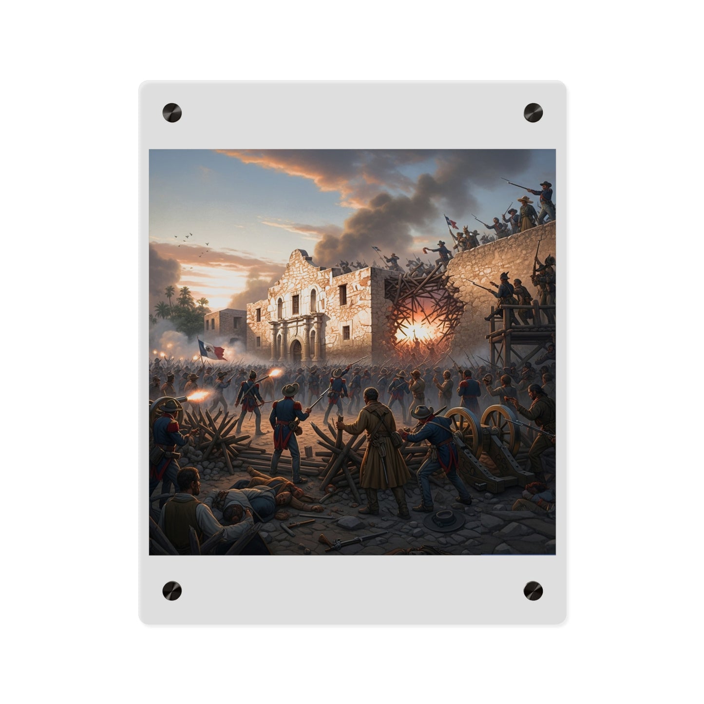 Acrylic Wall Art Panel - Battle of the Alamo