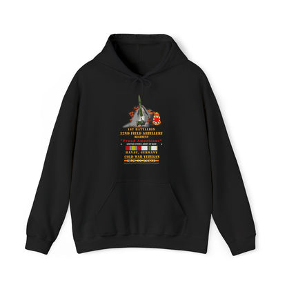 Unisex Heavy Blend™ Hooded Sweatshirt - Army -  1st Bn, 32nd FAR, Hanau, Germany, MGM 52 - Lance - COLD X 300