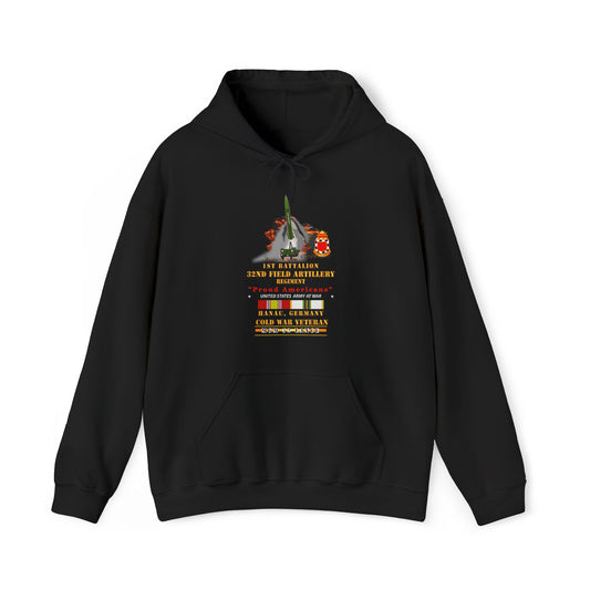 Unisex Heavy Blend™ Hooded Sweatshirt - Army -  1st Bn, 32nd FAR, Hanau, Germany, MGM 52 - Lance - COLD X 300