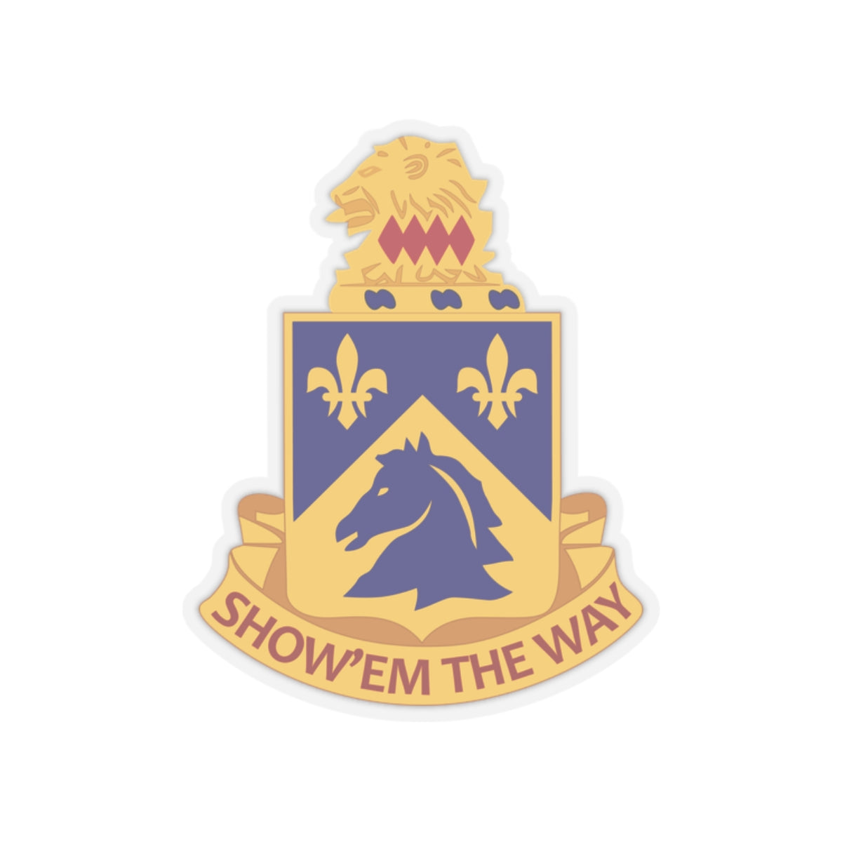 Kiss-Cut Stickers - Army  - 117th Cavalry Regiment wo Txt