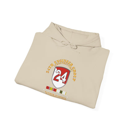 Unisex Heavy Blend™ Hooded Sweatshirt - 24th Engineer Group (Construction) - Kaiserslautern, Germany 1954 - 1972- w COLD WAR SVC X 300