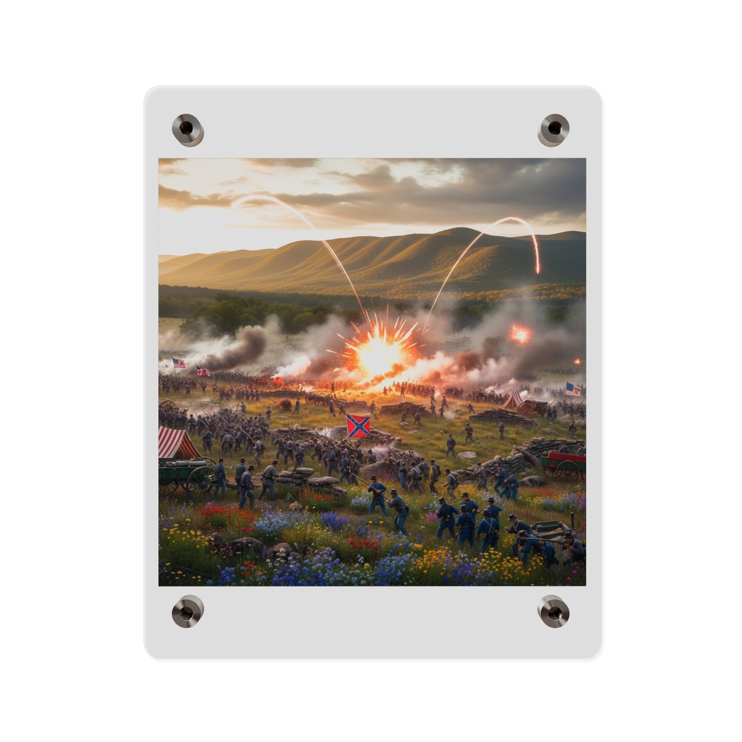 Acrylic Wall Art Panel - US Civil War Battle - Battle of Kennesaw Mountain Georgia